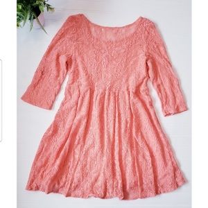 Free people salmon skater dress